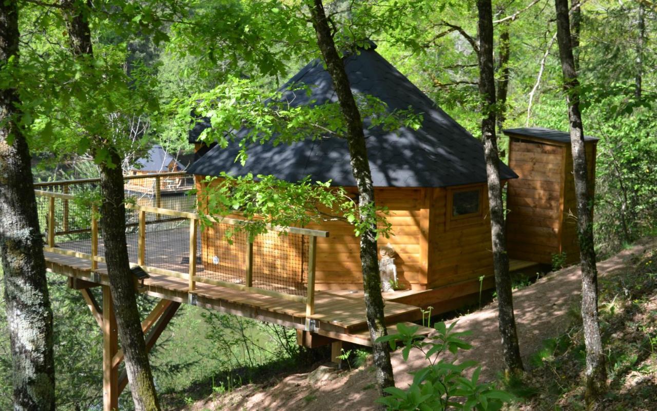 Ma Cabane En Aveyron Conques-en-Rouergue Exterior foto